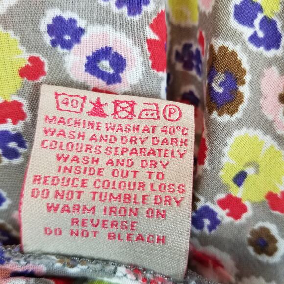 Boden Women's V-Neck Floral Short Sleeve Blouse Size 10 - Picture 4 of 7